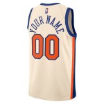 Maillot NBA New York Knicks Personnalisable Nike 2025-26 City Edition Blanc Swingman - Homme